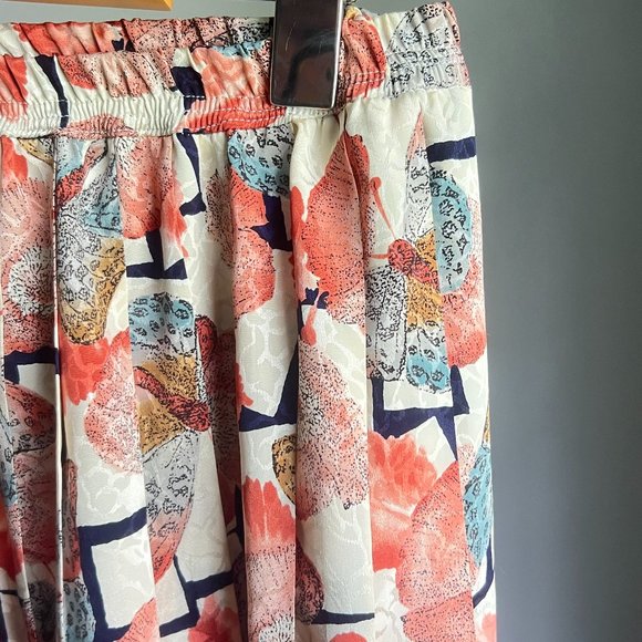 Silky Floral Butterfly Skirt - Picture 7 of 10